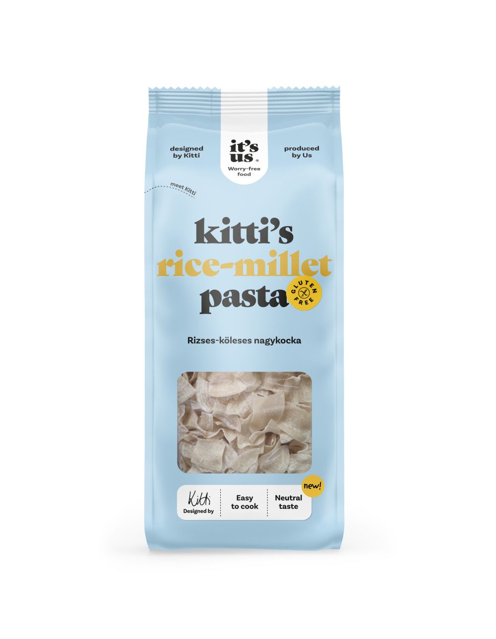 It’s us Kitti’s Rizses-köleses száraztészta nagykocka 200 g